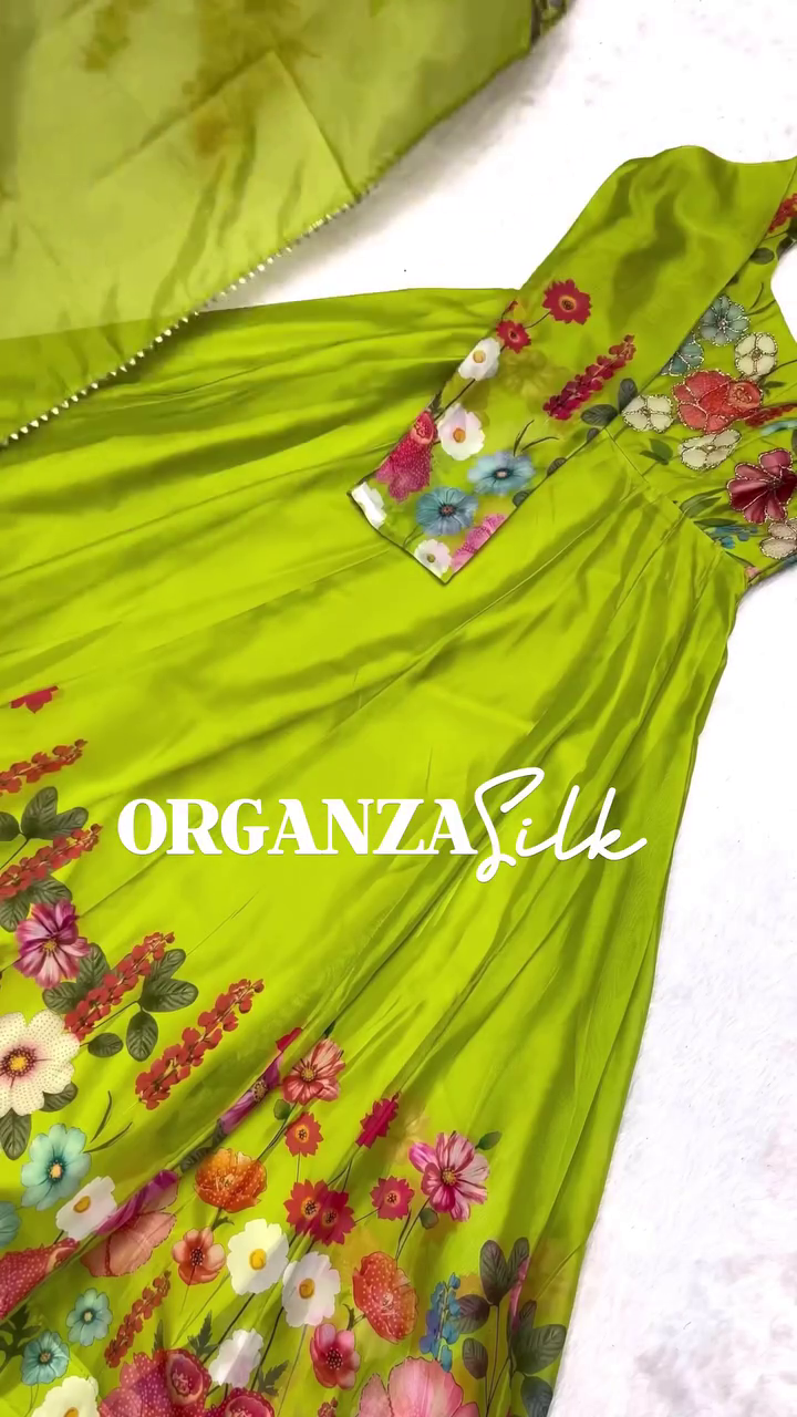 Floral Embroidered Anarkali Kurta Set with Dupatta β Elegant & Flowing Style πΈ - Image 4