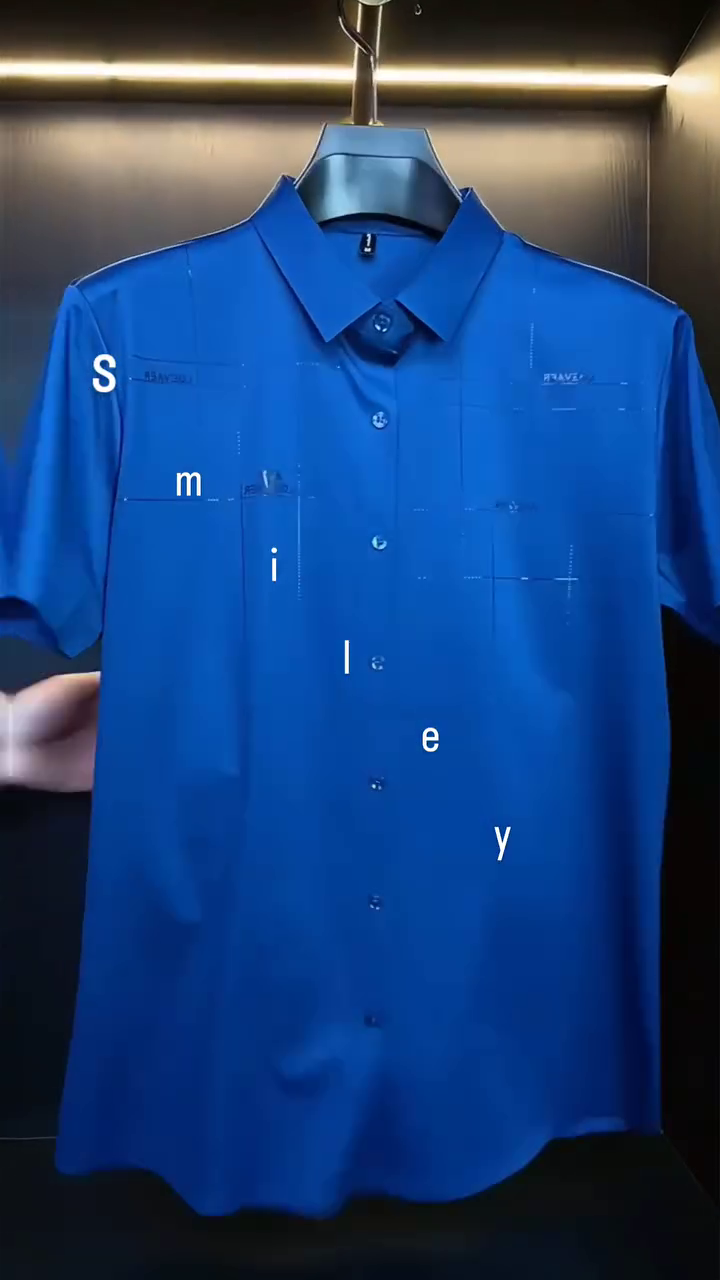 men’s Short Sleeve Shirt – Minimalist “Smiley” Design | 4 Soft Color Options