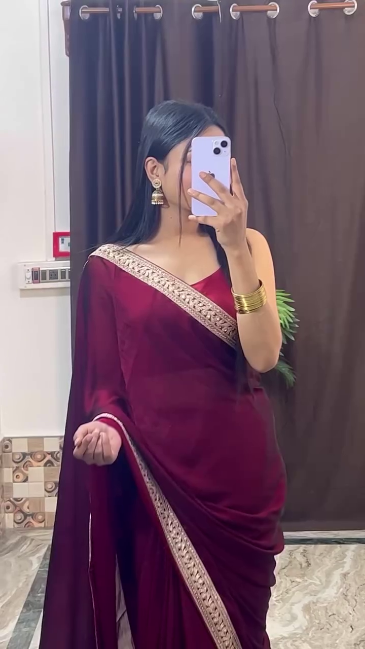Elegant Dual-Tone Silk Saree for Women – Available in 9 Stunning Colors | Soft & Lightweight - Image 8