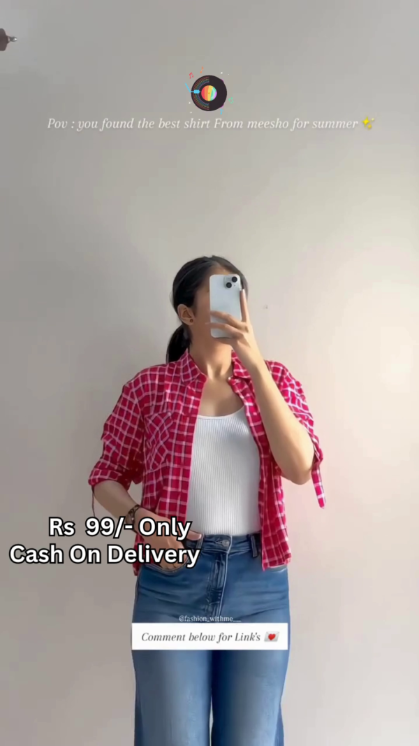 Casual Summer Short-Sleeve Button-Up Shirt for Women – 5 Refreshing Colors - Image 4