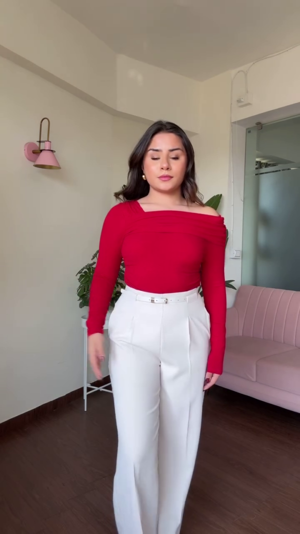 Chic Square Neck Ribbed Bodysuit for Women – Full Sleeve | 6 Stylish Colors - Image 6
