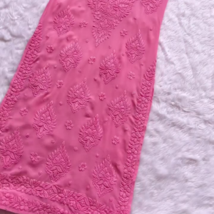 Elegant Pink Chikankari Kurti – Full Embroidery | Soft, Non-Transparent Fabric | 10 Radiant Colors