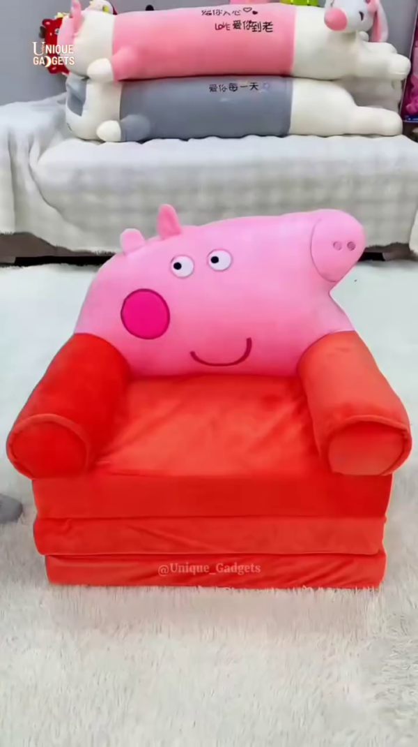 Convertible Kids Sofa Bed – Foldable Lounge Chair for Toddlers with Fun Cartoon Design - Image 5