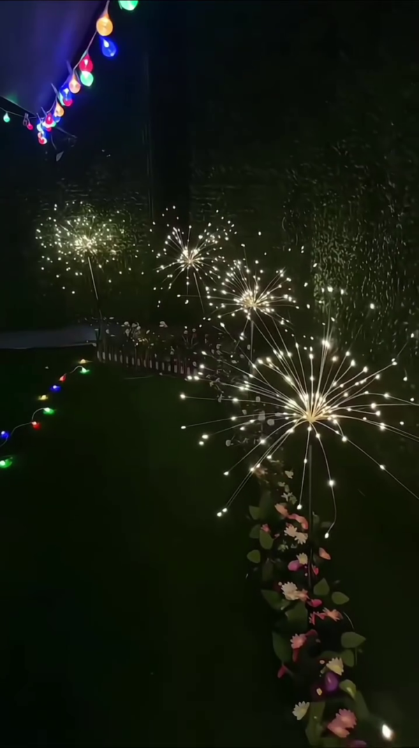 "Starburst LED Firework Light - Multi-Color Fiber Optic Lamp for Home Decor and Celebrations" - Image 5
