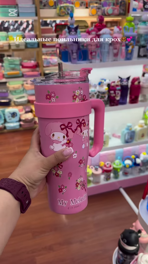 Adorable Character-Themed Kids' Drinkware Collection: Cute Pink Sippy Cups and Water Bottles for Toddlers - Image 18