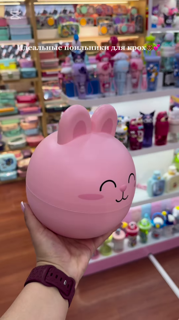 Adorable Character-Themed Kids' Drinkware Collection: Cute Pink Sippy Cups and Water Bottles for Toddlers - Image 15