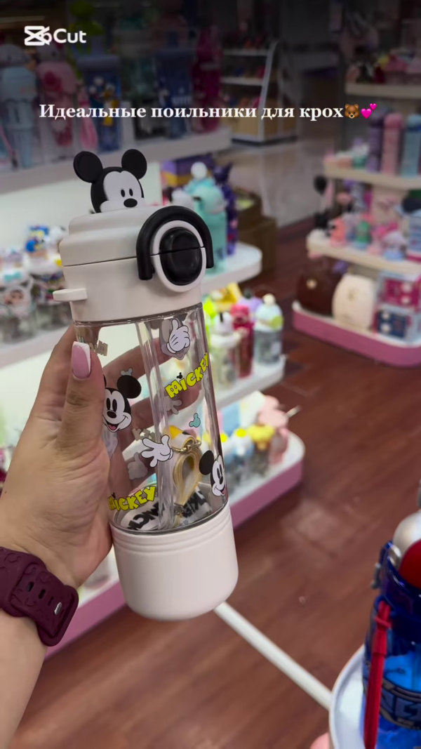 Adorable Character-Themed Kids' Drinkware Collection: Cute Pink Sippy Cups and Water Bottles for Toddlers - Image 24
