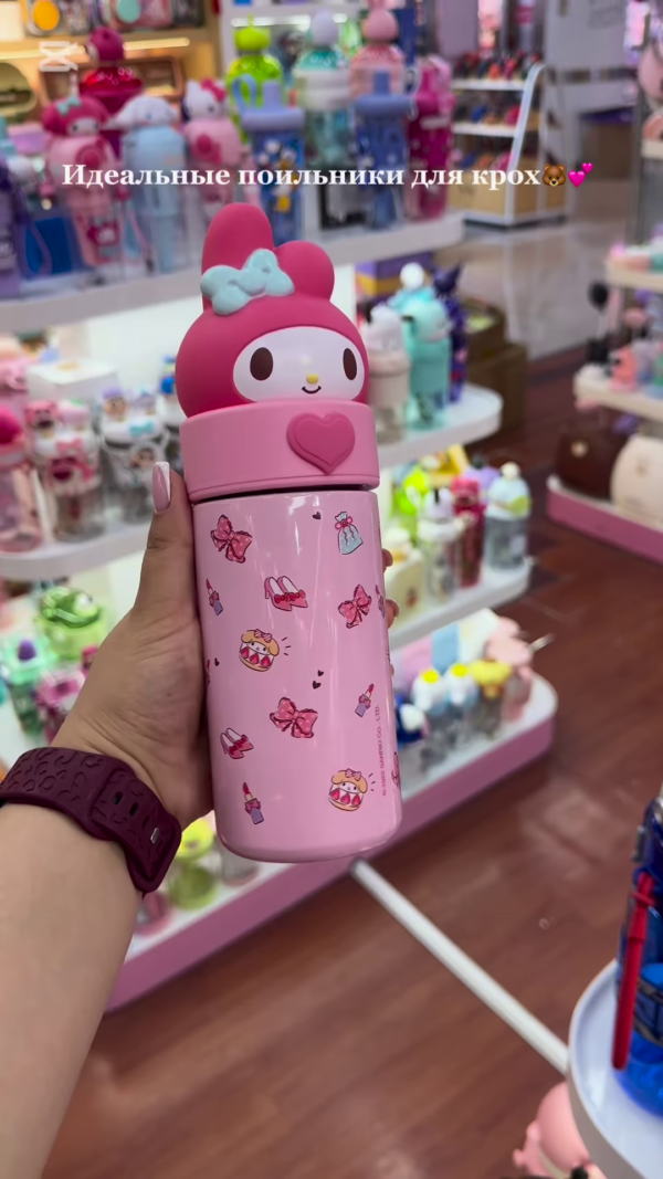 Adorable Character-Themed Kids' Drinkware Collection: Cute Pink Sippy Cups and Water Bottles for Toddlers - Image 21