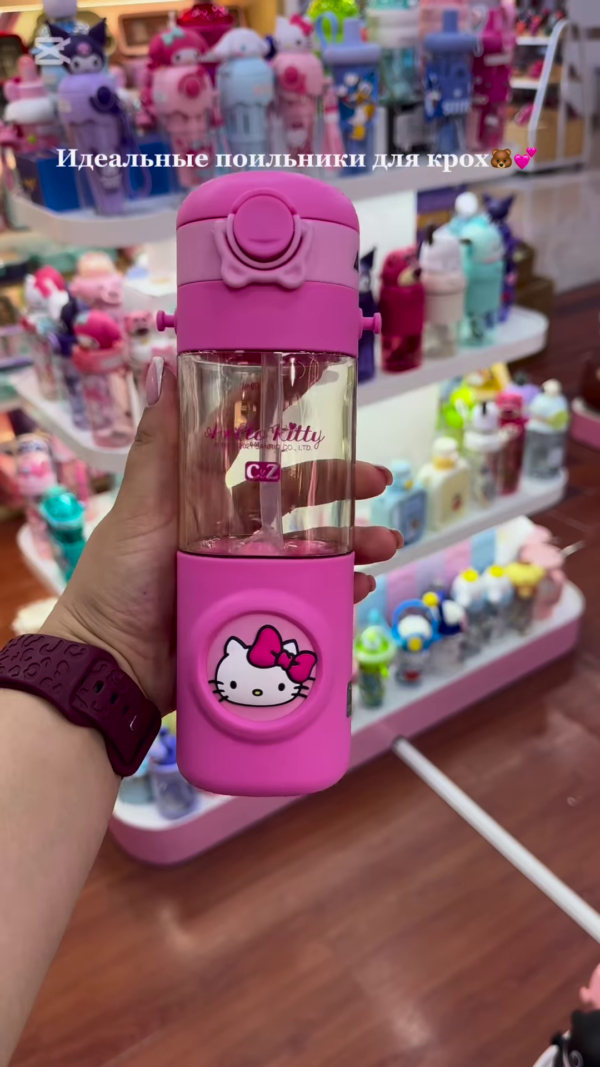 Adorable Character-Themed Kids' Drinkware Collection: Cute Pink Sippy Cups and Water Bottles for Toddlers - Image 20