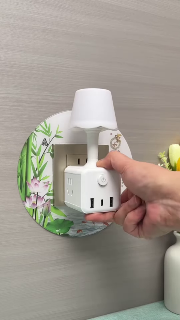 🌟 3-in-1 Smart Wall Socket Extension with USB & Night Light – The Ultimate Power Hub for Modern Homes! - Image 3