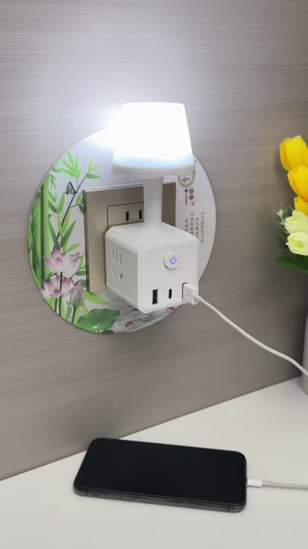 🌟 3-in-1 Smart Wall Socket Extension with USB & Night Light – The Ultimate Power Hub for Modern Homes! - Image 4