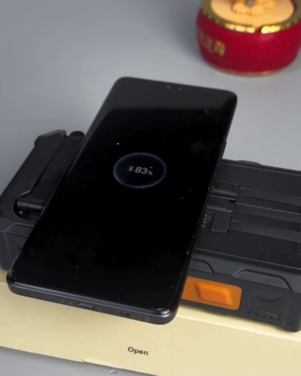 Rugged Solar Power Bank with Integrated Charging Cables - Portable Outdoor Battery Pack - Image 4