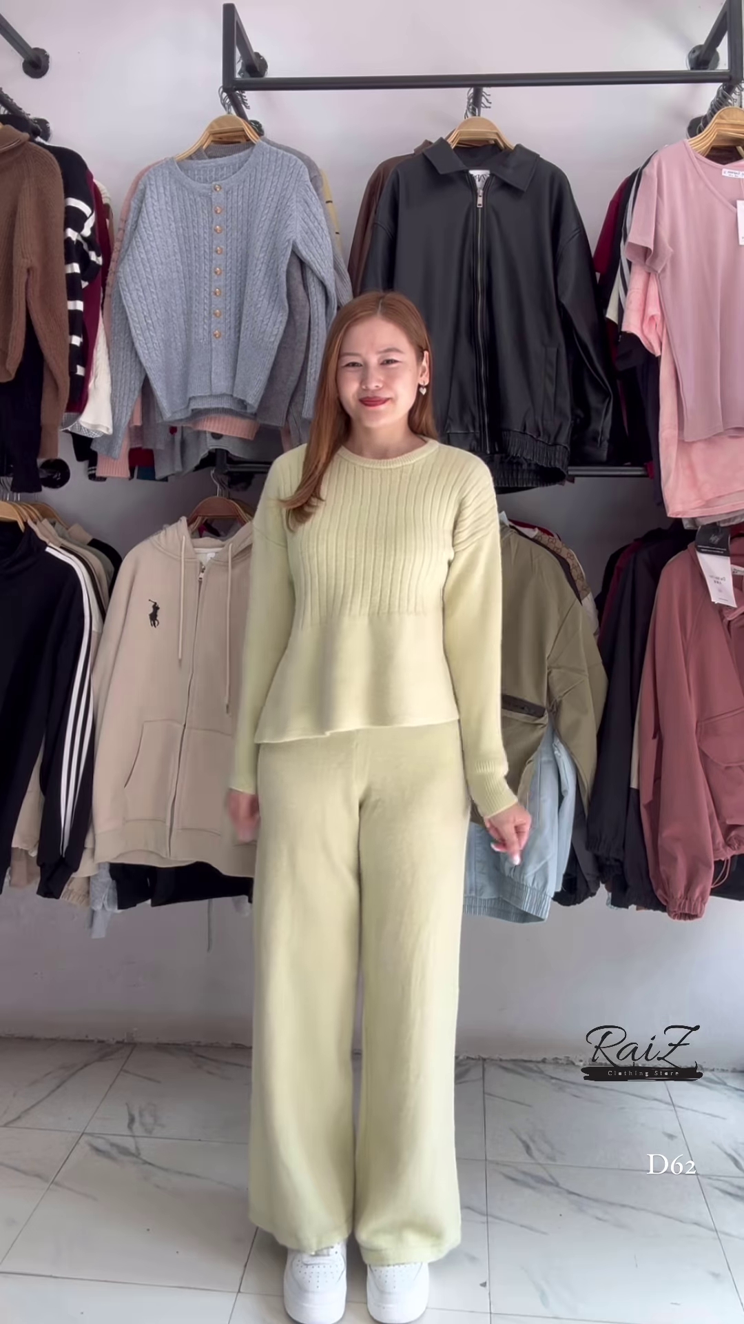 Knit Co-ord Sets ๐งถ๐พ With Sweater & Wide-Leg Pants โ Yellow, Mustard & Brown Variants - Image 2