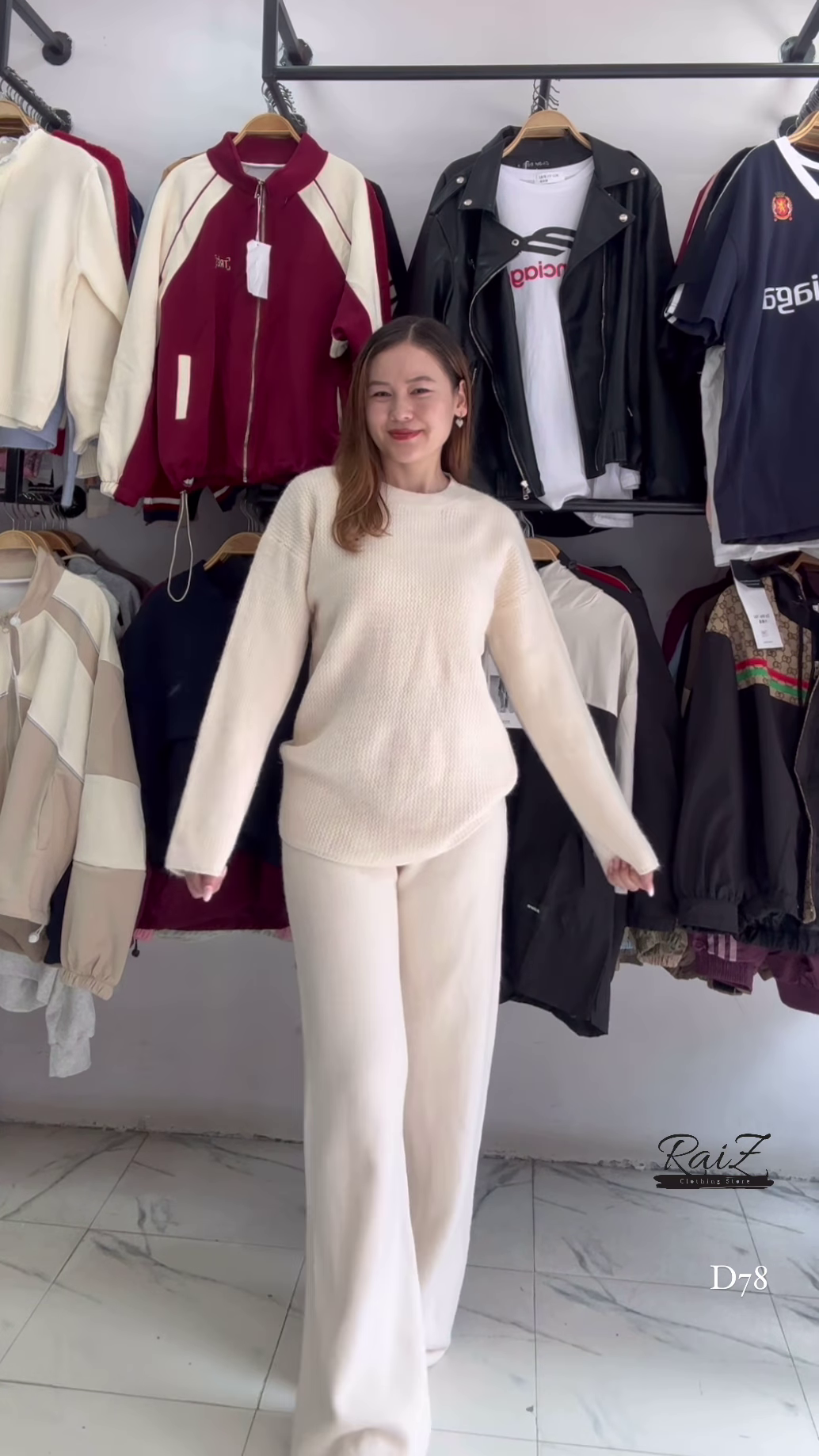 Knit Co-ord Sets ๐งถ๐พ With Sweater & Wide-Leg Pants โ Yellow, Mustard & Brown Variants - Image 4
