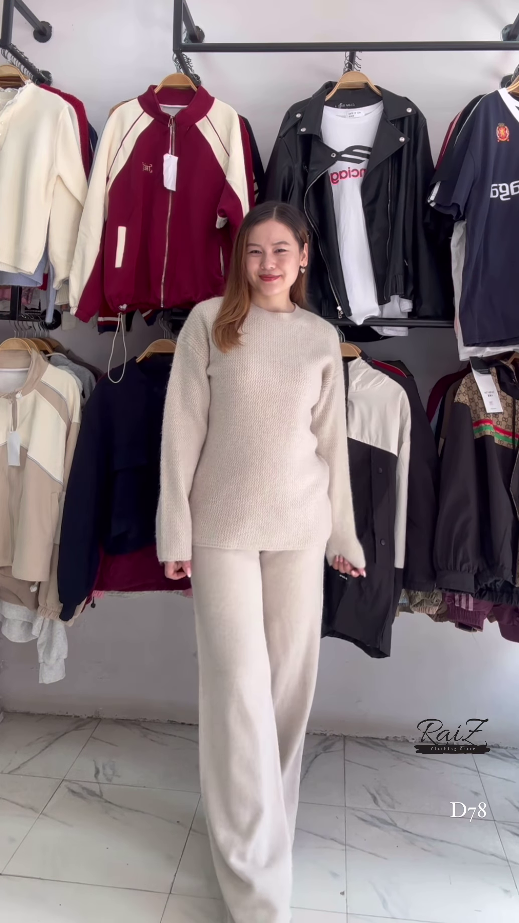Knit Co-ord Sets ๐งถ๐พ With Sweater & Wide-Leg Pants โ Yellow, Mustard & Brown Variants - Image 6