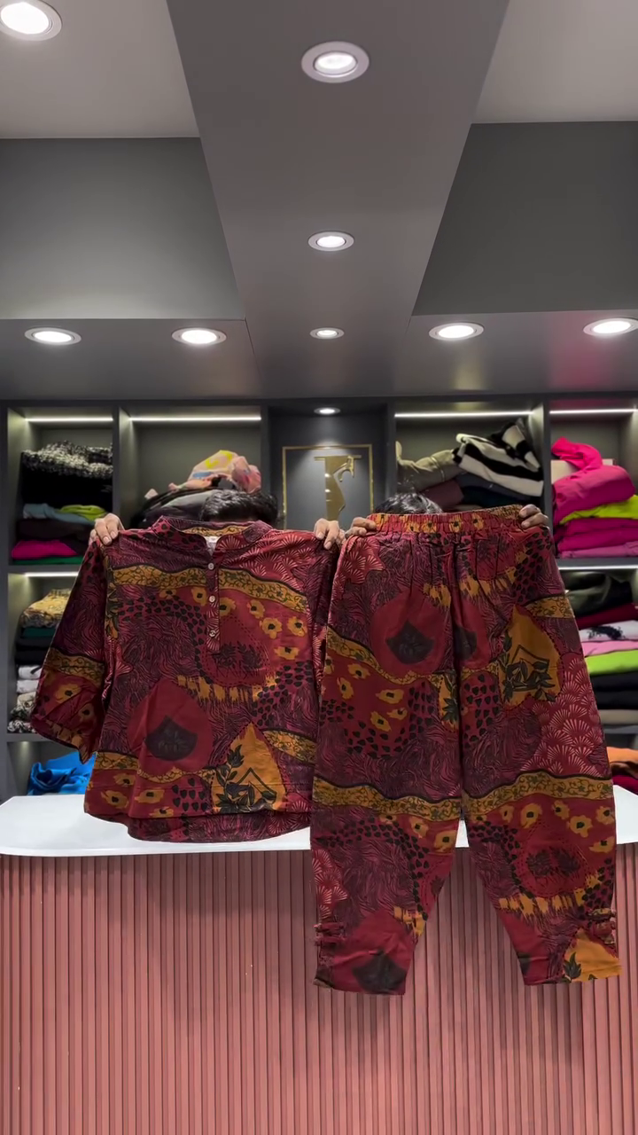 Artistic Abstract Patchwork Print Shirt and Pants Set - Image 7