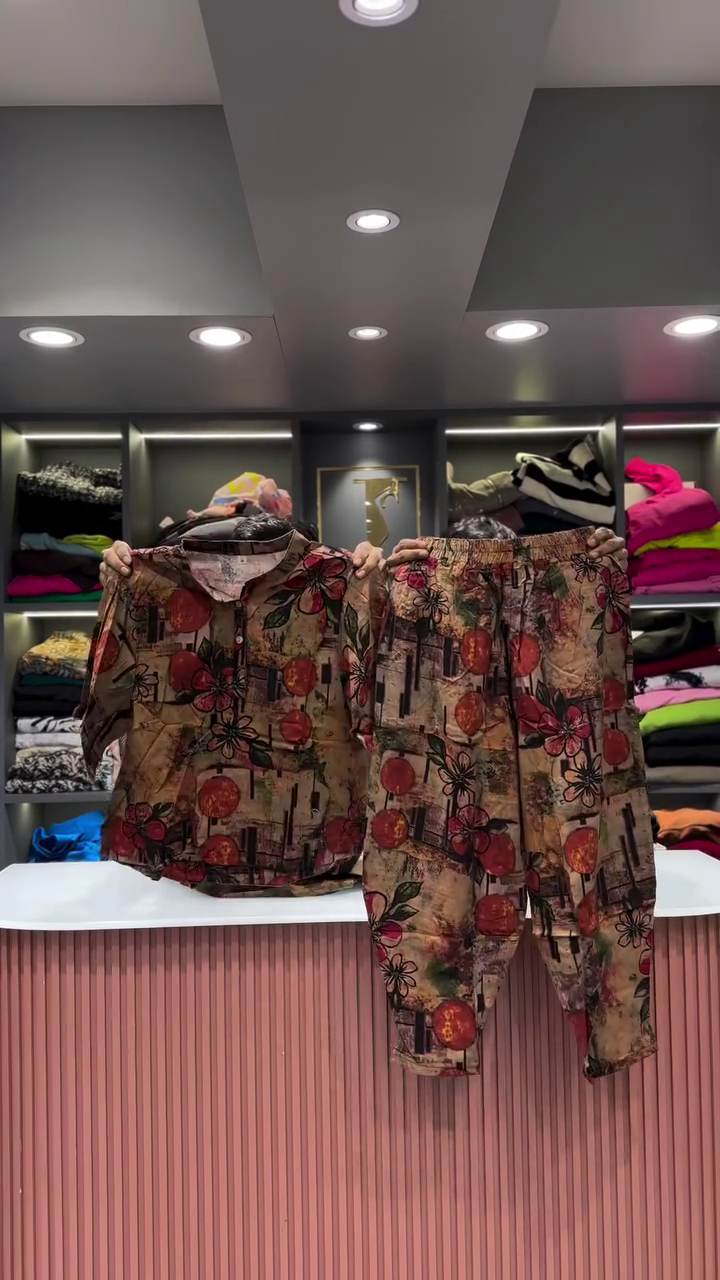 Artistic Abstract Patchwork Print Shirt and Pants Set - Image 14