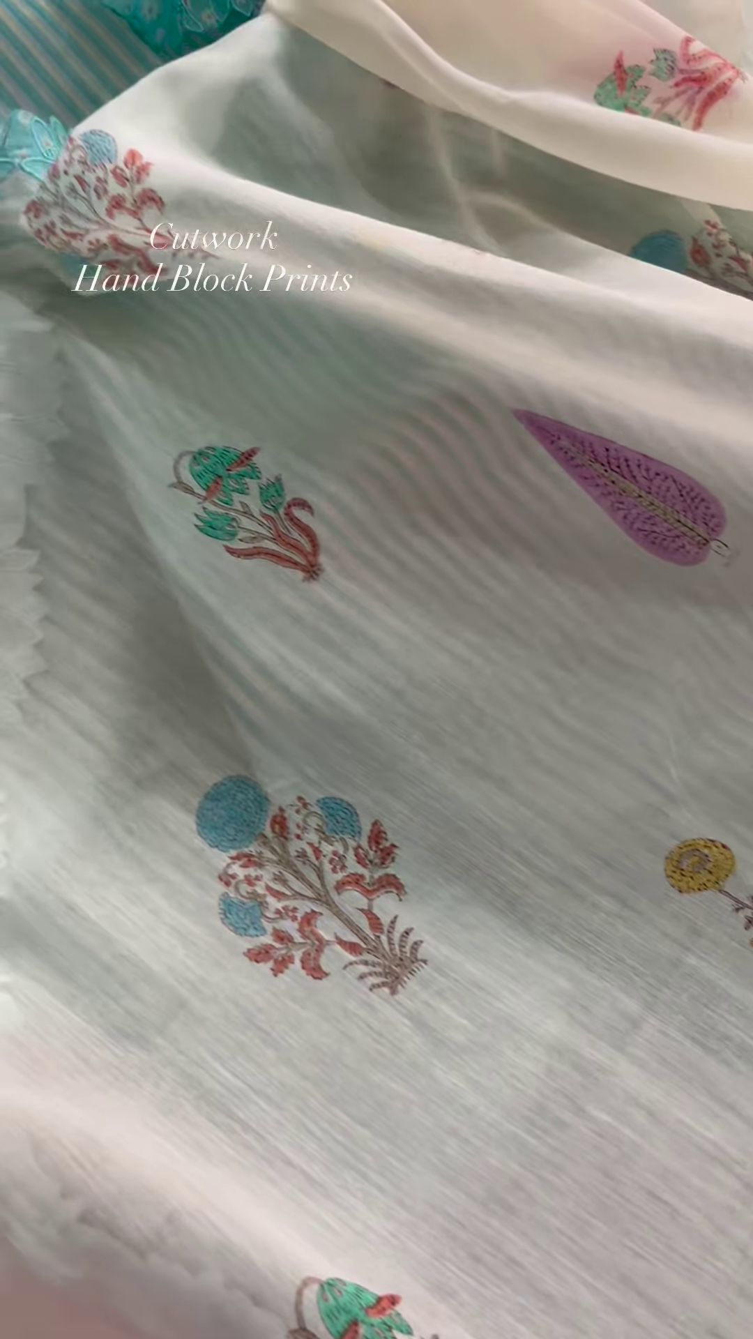 Sheer Pink Fabric with Intricate Flamingo and Floral Embroidery - Image 2