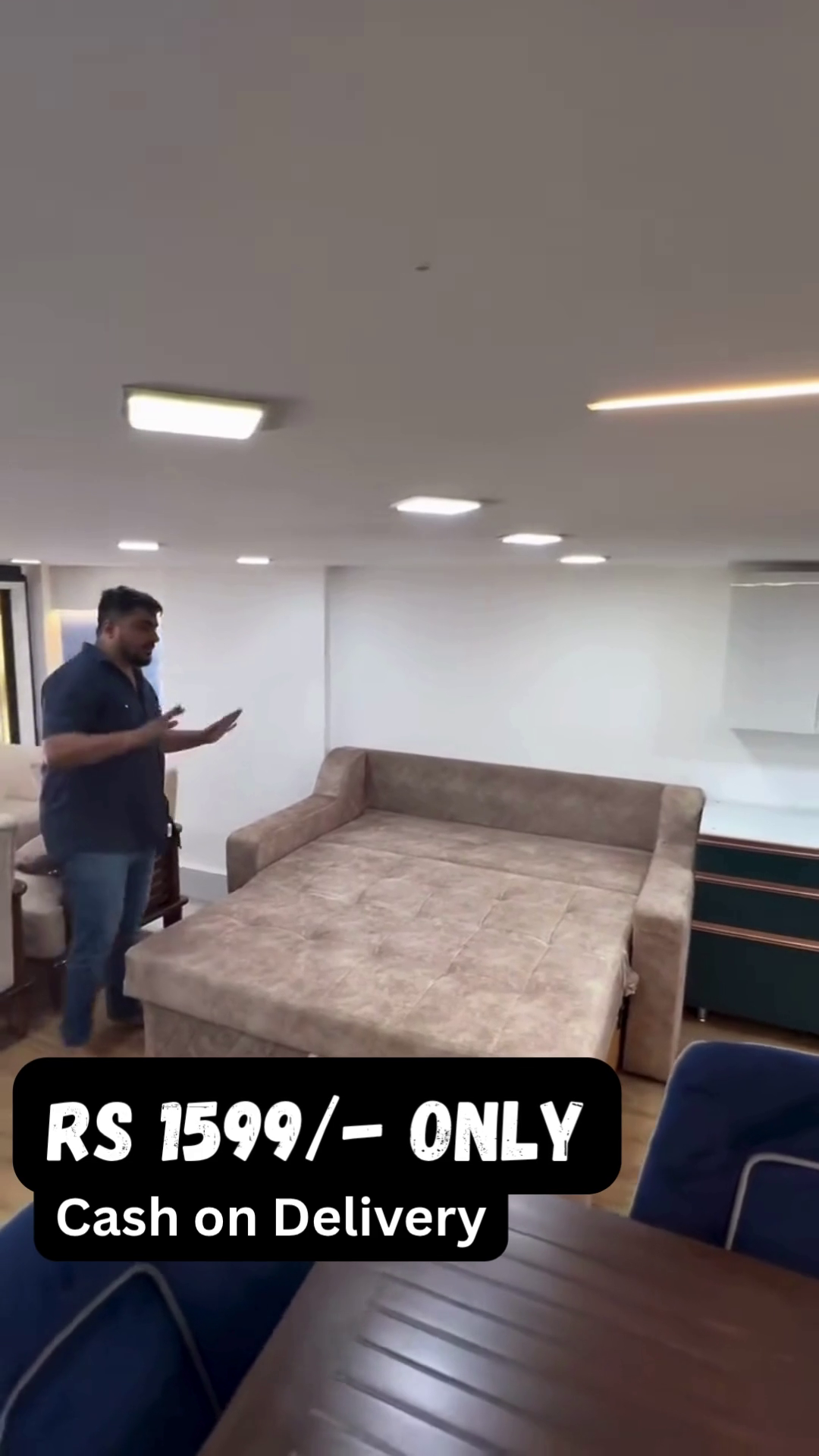 2-in-1 Convertible Sofa Bed ποΈβ‘οΈποΈ β Comfort Meets Functionality