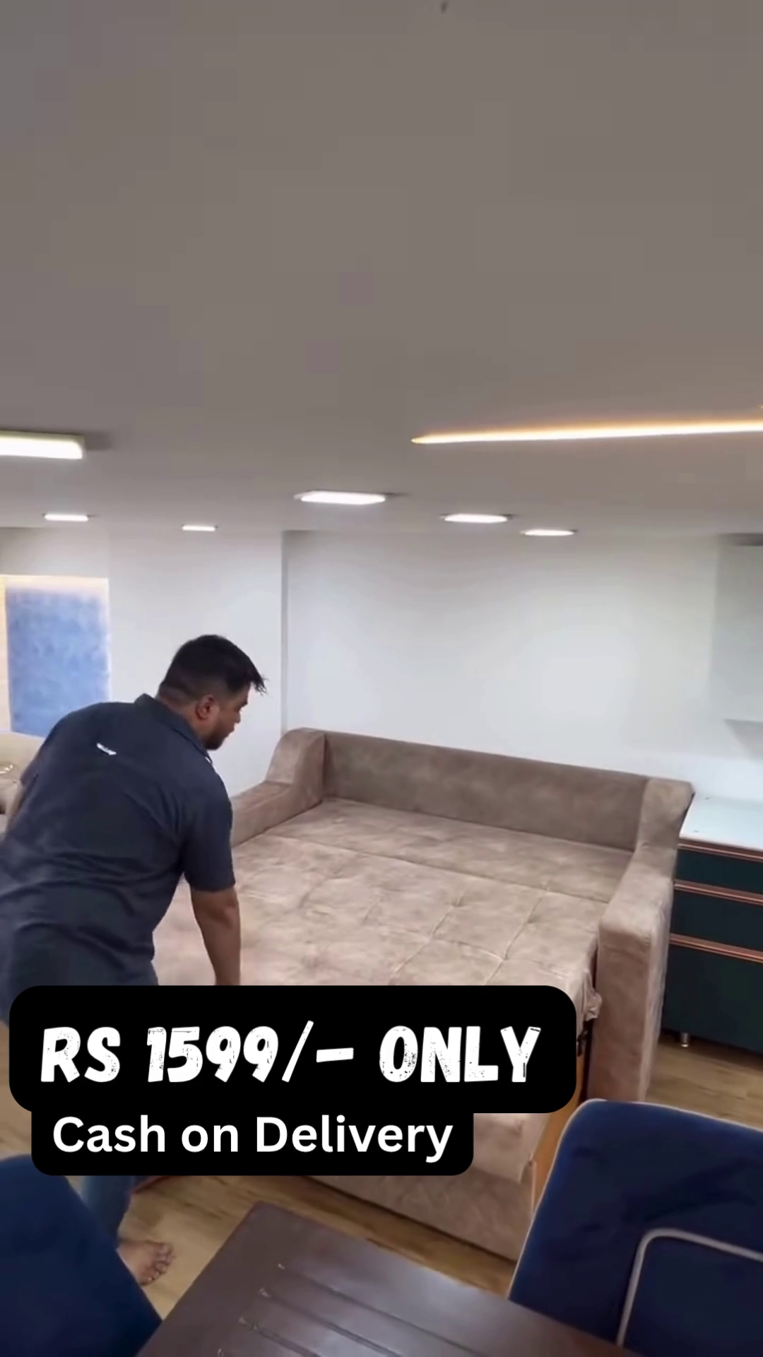 2-in-1 Convertible Sofa Bed ποΈβ‘οΈποΈ β Comfort Meets Functionality - Image 2