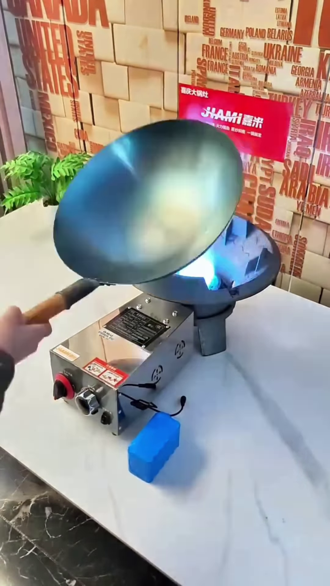 High-Power Industrial Gas Burner for Wok Cooking - Image 3
