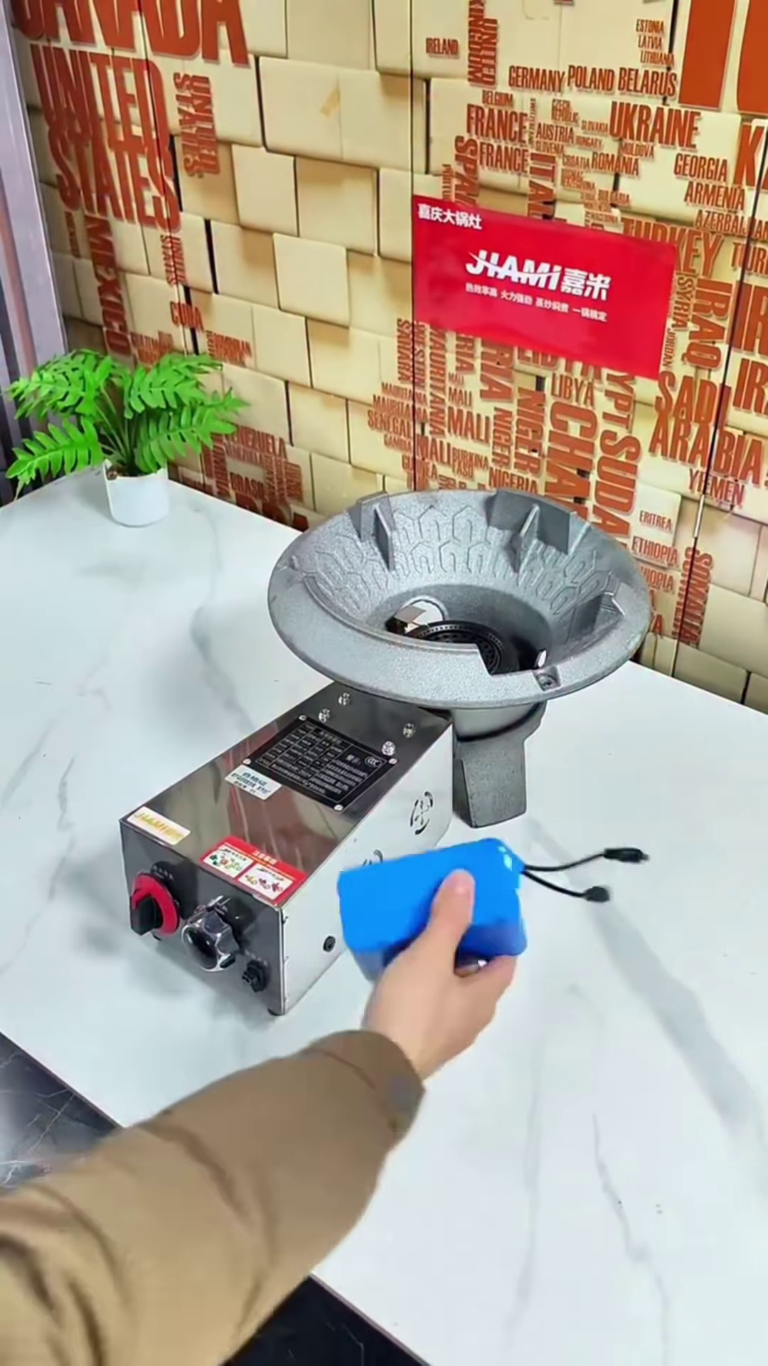 High-Power Industrial Gas Burner for Wok Cooking - Image 2