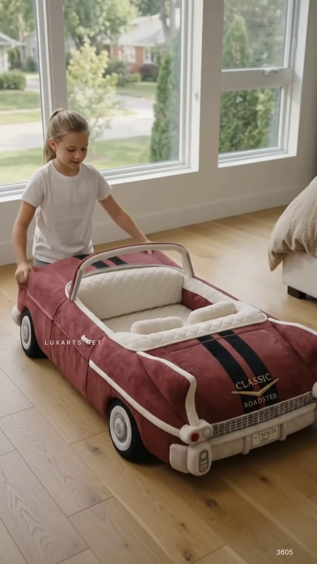 Classic Roadster Novelty Car Bed for Kids - Image 3