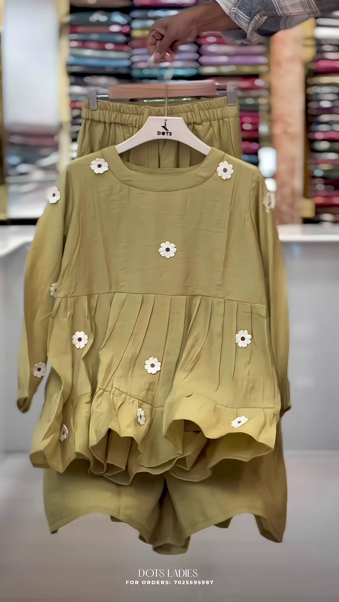 Peplum-Style Floral Embellished Co-ord Set - Image 5