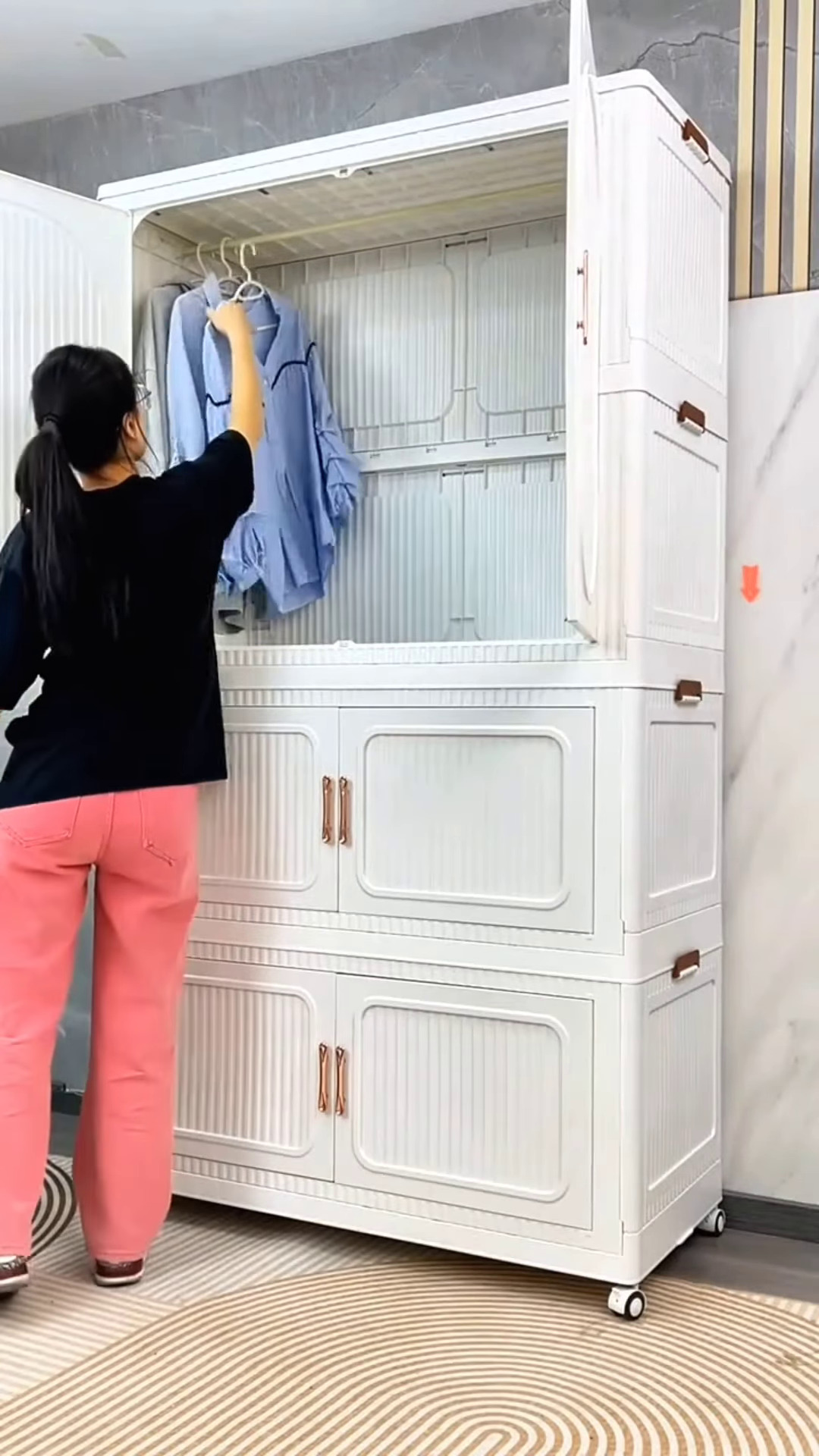 Premium Multi-Tier Modular Storage Wardrobe - Image 4