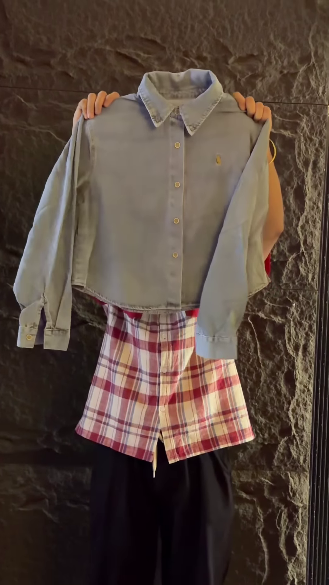 Utility-Style Denim Jacket and Cargo Trouser Co-ord Set - Image 2