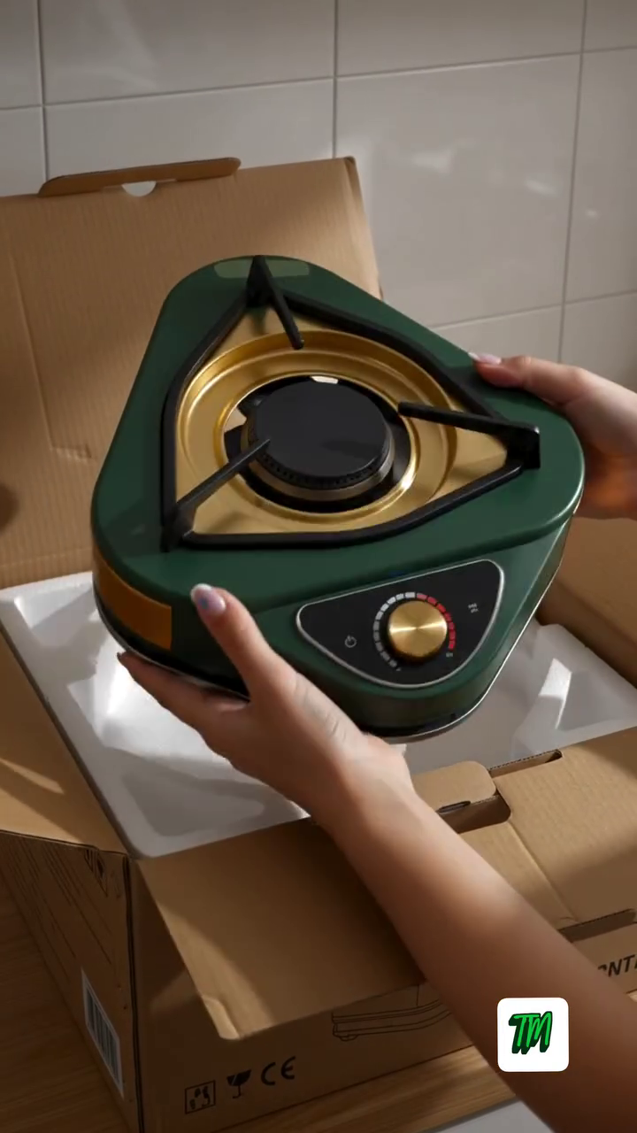 Compact Portable Triangular Gas Stove - Image 3