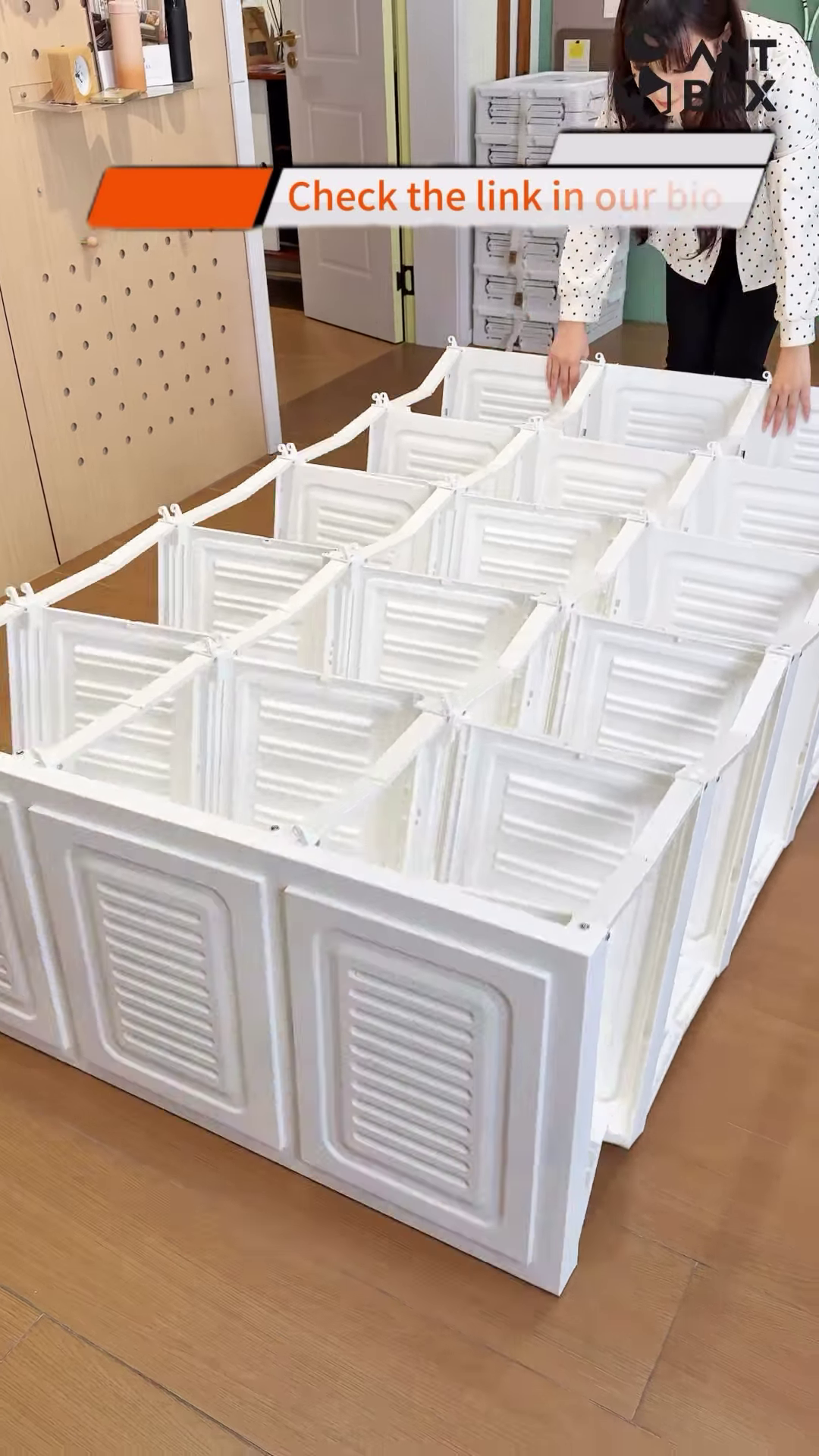 Modular Folding Closet with Translucent Swing-Doors - Image 2