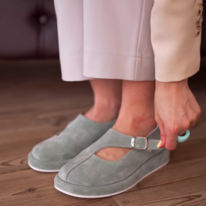 Suede Mary Jane Platform Flats